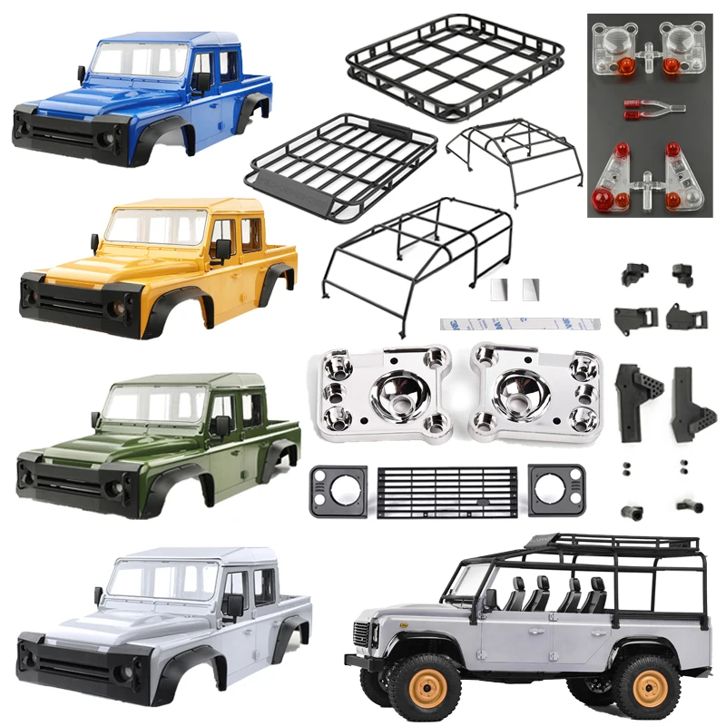 

Пластиковый Корпус кузова пикапа для радиоуправляемого гусеничного автомобиля 1/10 Traxxas D1RC Land Rover Camel Cup Discovery Accessories