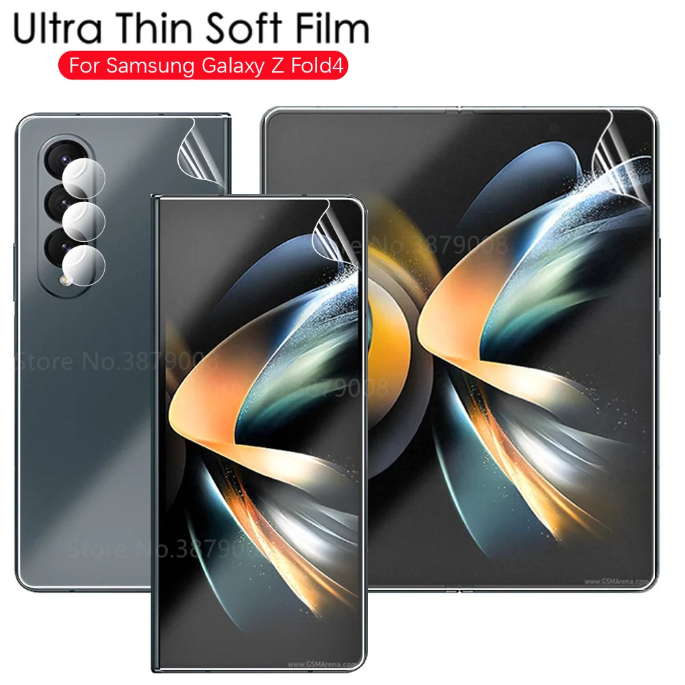 Fold 4 Camera Glass Front Back Hydrogel Film For Samsung Galaxy Z Fold 4 ZFold4 Fold4 ZFold Folder 4 Screen Protector Soft Films