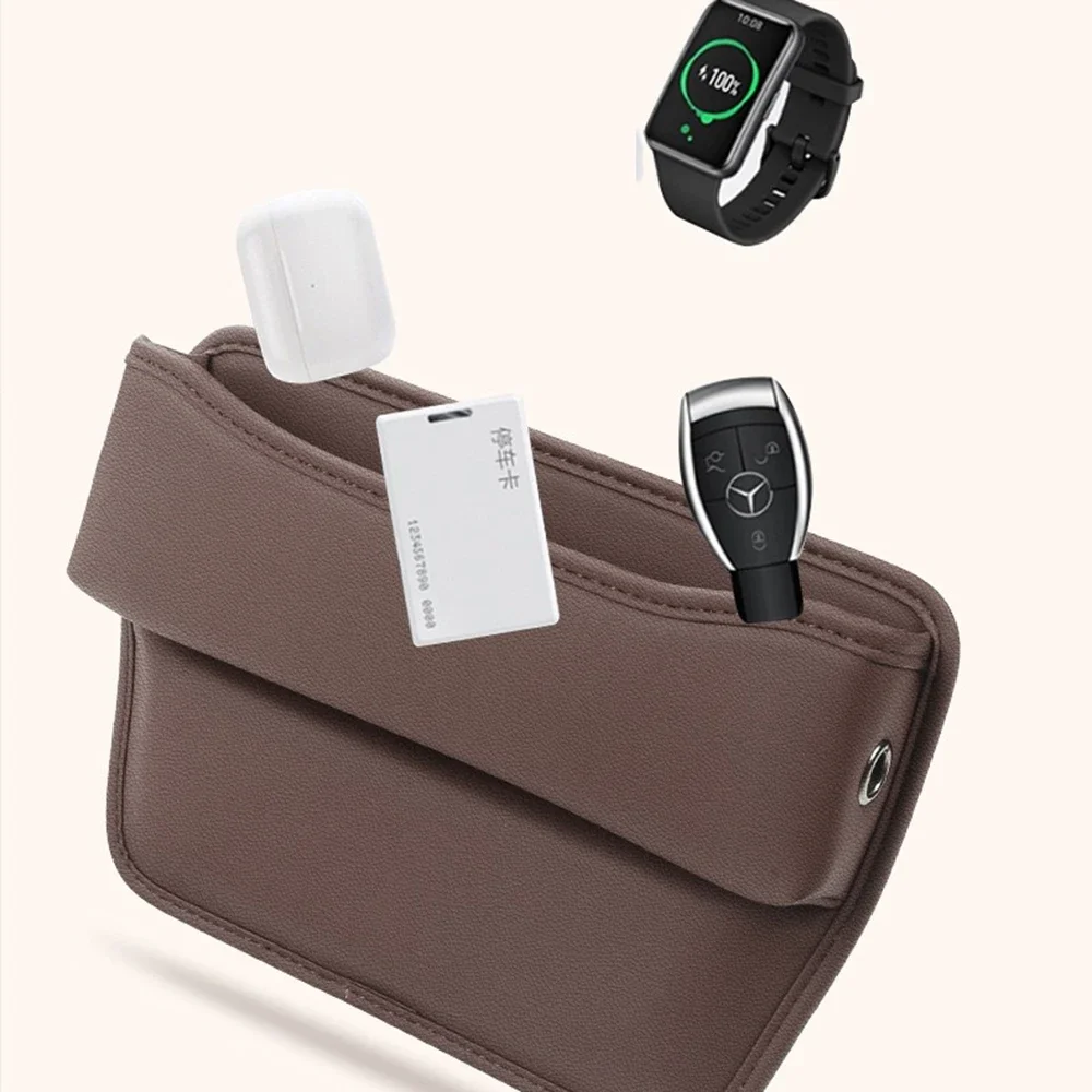 بو الجلود مقعد السيارة الفجوة حشو صندوق تخزين اكسسوارات السيارات لمرسيدس بنز W205 W204 W203 C الفئة C180 C200 C300 C63 كوبيه C43