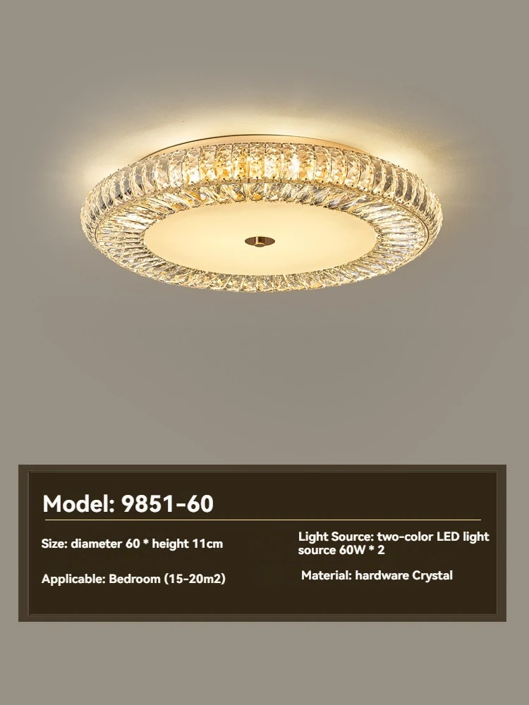 Moderne lichte luxe led-kristallen plafondlamp woondecoratie woonkamer slaapkamer villa duplex restaurant keukenverlichting