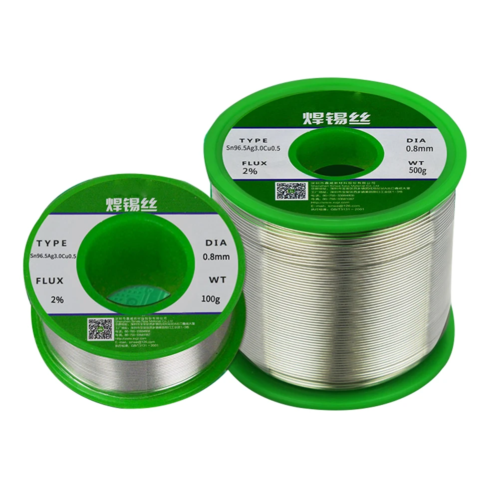 

High-purity Solder Wire 0.8mm Lead-free Rosin Environmentally Friendly Silver-containing Solder Wire 96.5% Tin 3% Silver Wire