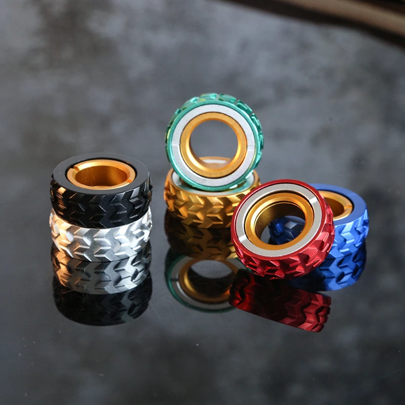 Mechanical Fidget Ratchet Ring EDC Fidget Sliders Fidget Toys Stress Relief For Adults Magnetic Metal For Adult Children Gift