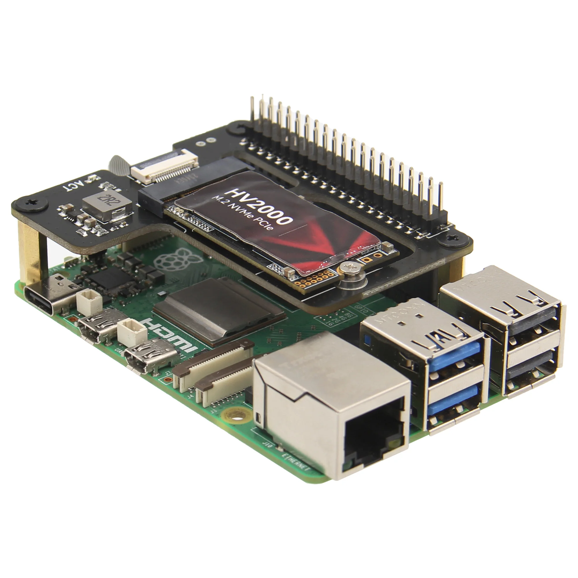 Geekworm X1000 Pcie M.2 NVMe SSD 2242 PIP PCIe Peripheral Board