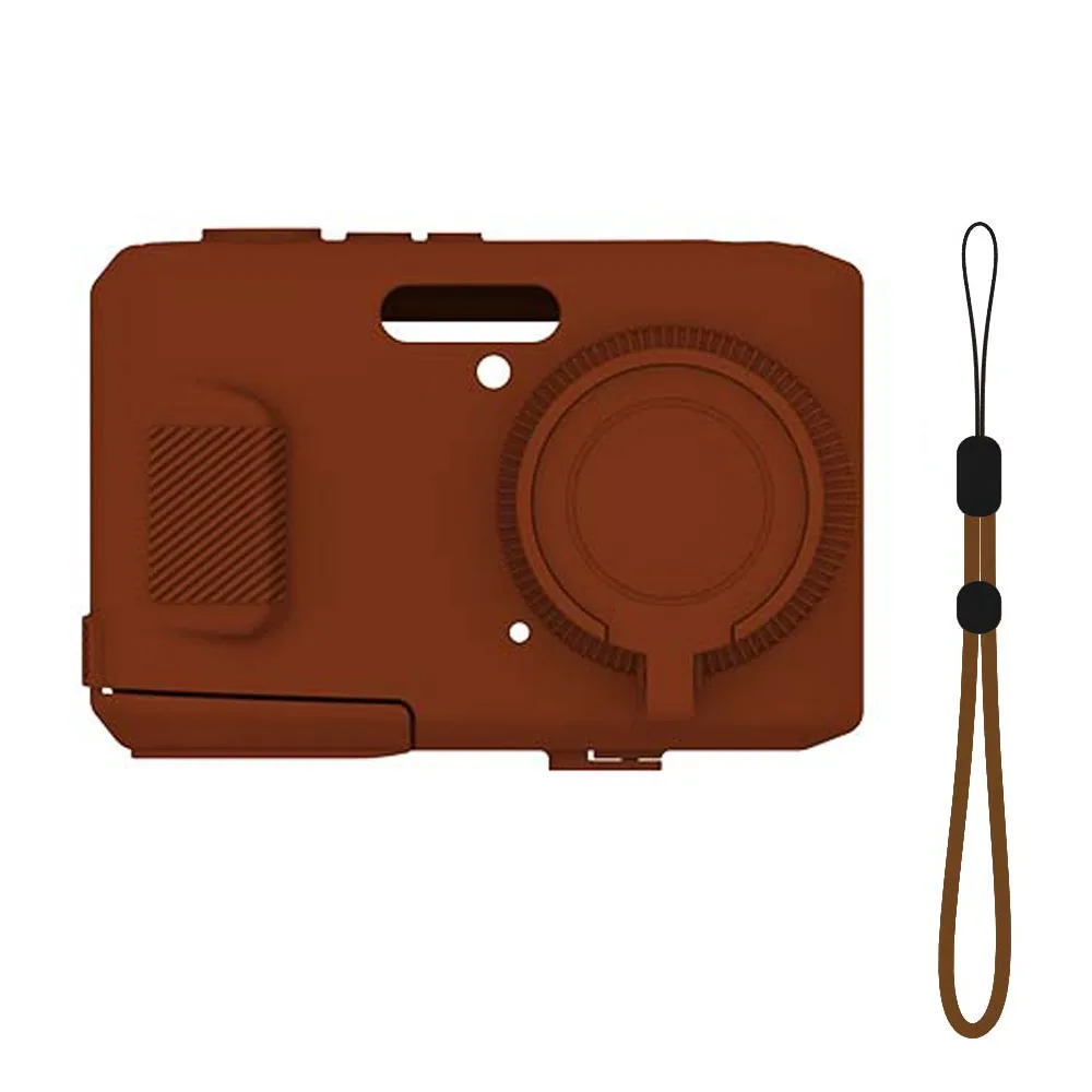 Silicone Camera Protective Case Anti-Scratch Shockproof Body Cover with Lanyard Skin Shell for KODAK PIXPRO FZ45