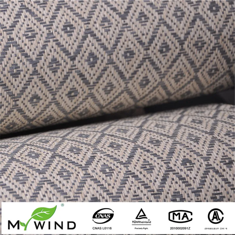 MY WIND diamond navy grasscloth wall paper paper weave wallcovering textured natural fabric wallpaper for living room home decor