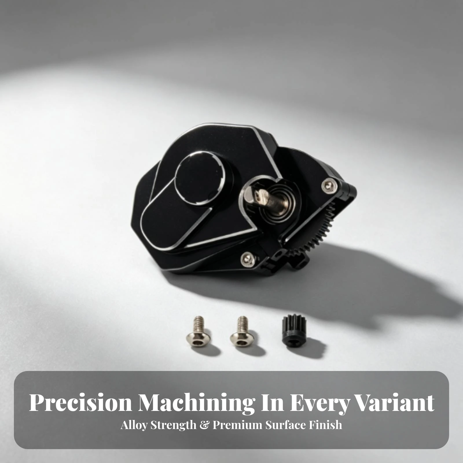 RC Car Gearbox Housing Machined Metal RC Gearbox Housing with Screws Hardware High Precision Stronger Fastening