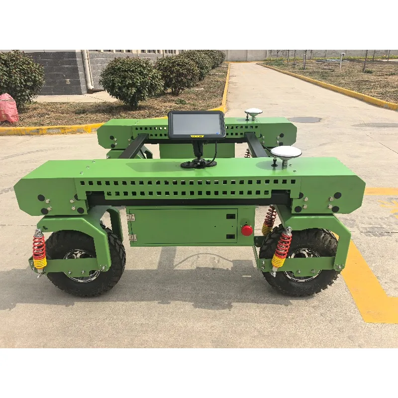 Electric Drive Autosteeting Agricultural Robot Platform With GPS Navigation For Precision Farming Use