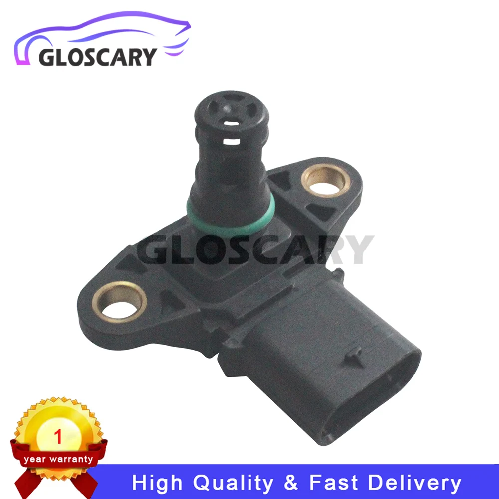 MAP Manifold Pressure Sensor 4 Pins For BMW X1 X3 X4 X5 X6 X7 1/2/3/4/5/6/7 Series 320i 328i 335i Xdrive 20i 28i 35i 13627599042