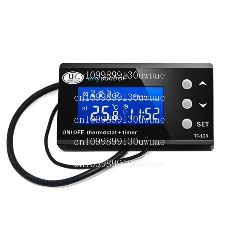 Aquarium Pet Electronic Digital Temperature Controller TC-120 Plug in Temperature Controller Coral Jellyfish Fish Tank Temperatu