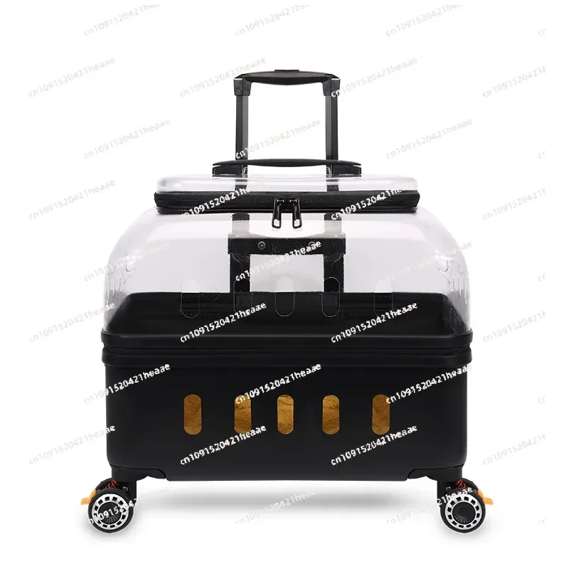 Suitable for r Backpack Portable Dog Trolley Case Comfortable Breathable Cat Travel Cage Trendy  with