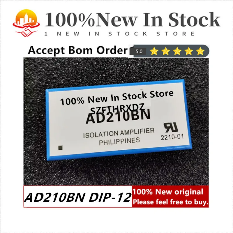 100% NEW ORIGINAL AD210BN DIP-12 SP Amp ISOL Amp Triple 16.5V 12-Pin PDIP Tube