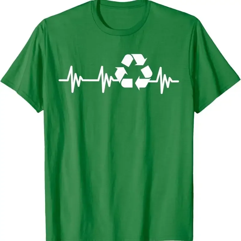 Earth Day Heartbeat Recycling Recycle For Kids T Shirt