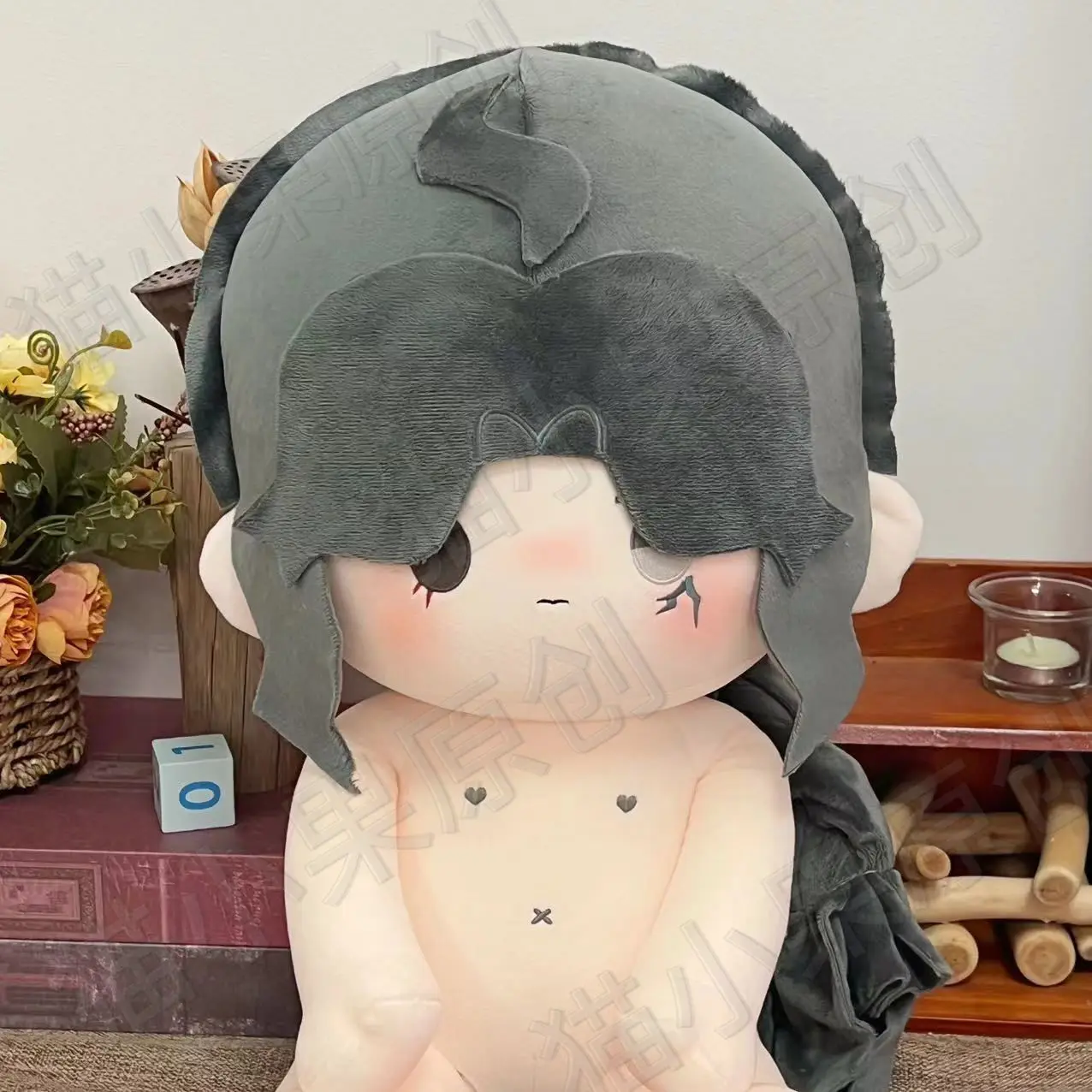 Anime Role Naiad Grace Adorable 40CM Plush Doll Body Dress Up Stuffed Toy Sitting Posture Pillow Birthday Gift