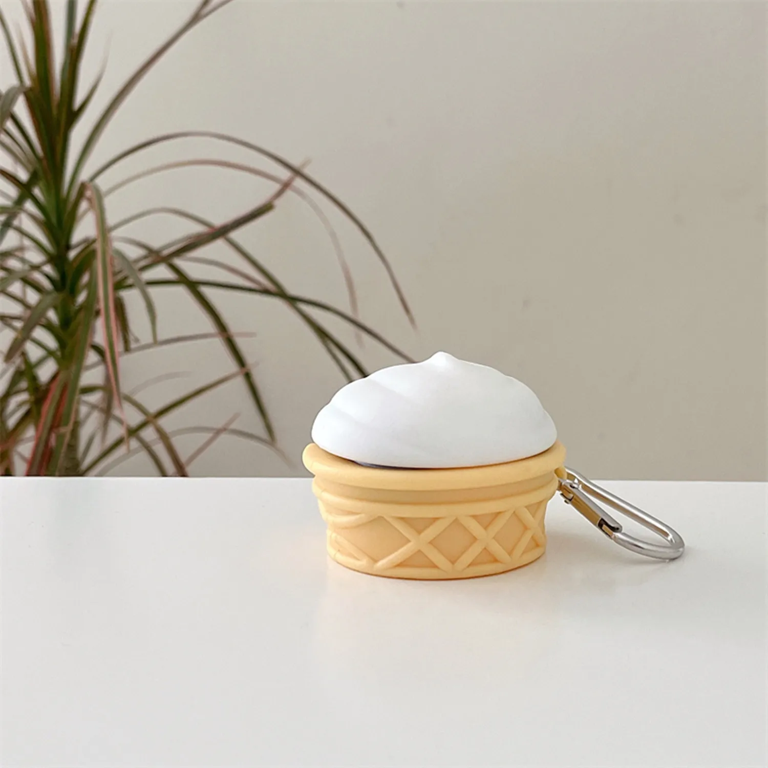 Para Samsung Galaxy Buds2 pro/Buds Live/Buds pro/Buds 2 caja de carga, funda de silicona para auriculares con bonito helado de dibujos animados 3D con gancho