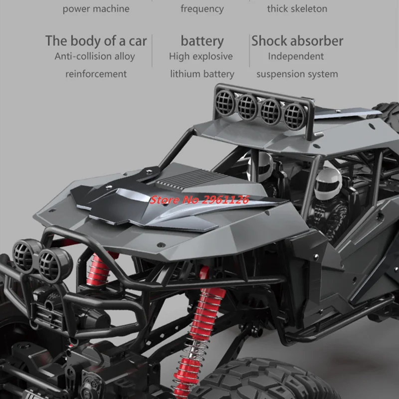 2.4G Alloy 70CM Large Car 6-Wheels Four Drive Off Load Climbing Car Vehical Electric High-Speed Six-Wheel Climbing Car Kids Boy