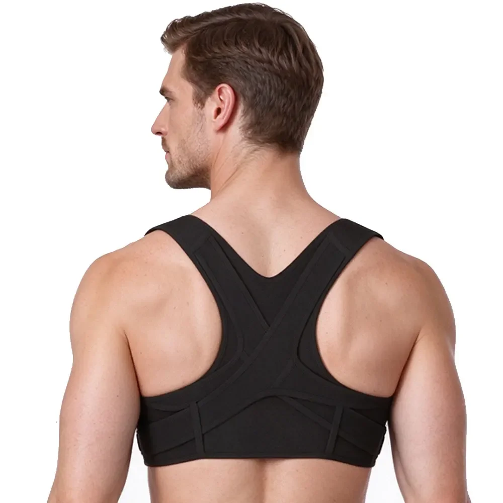 Invisible Posture Corrector Under Clothes, Breathable Mesh Upper Back Brace, Adjustable Clavicle Support Belt, Relieve Back Ache