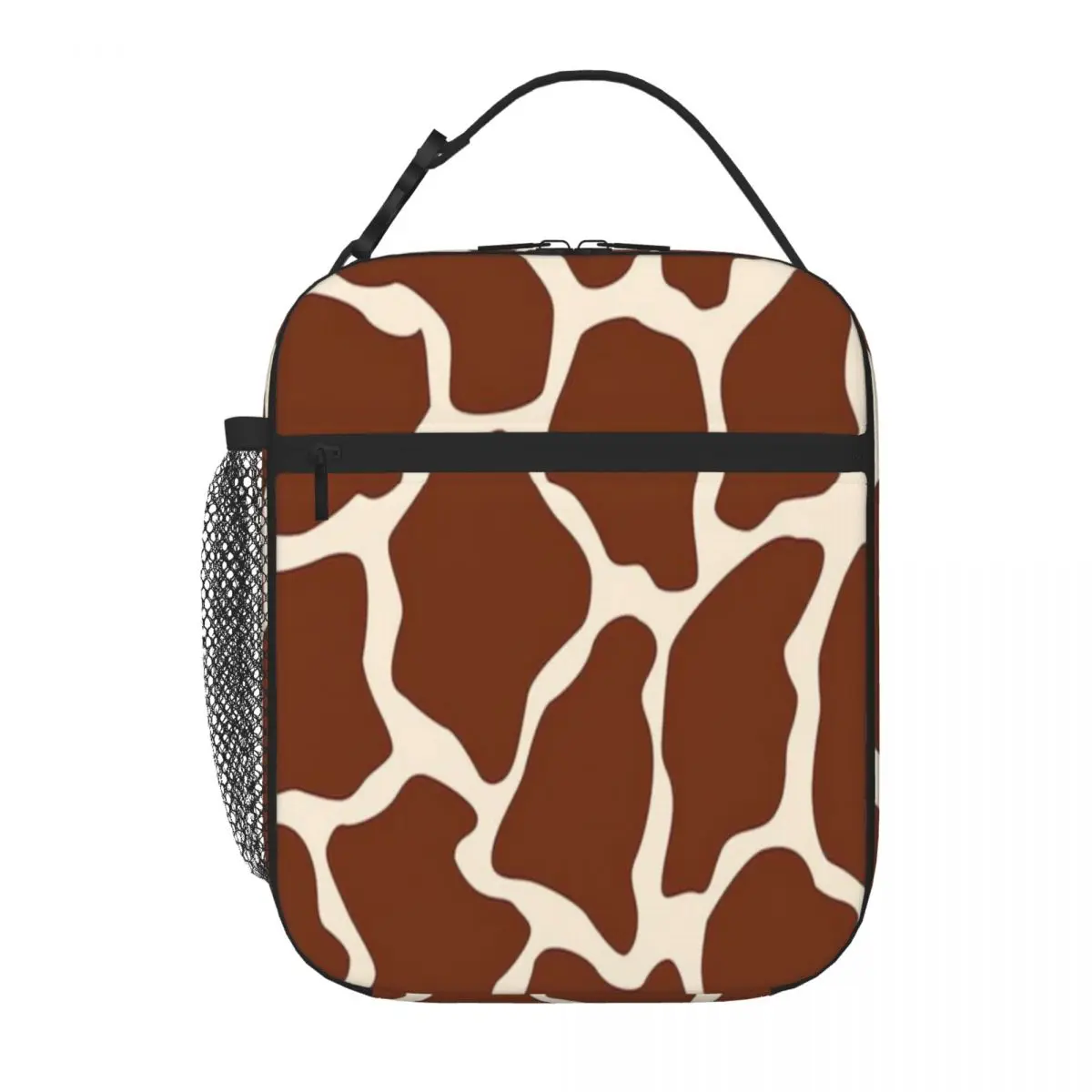 Bestselling Giraffe Animal Print Africa And Safari Style Minimal Decoration Large Lunch Bag Daily Outdoor Insulated Lunch Bag