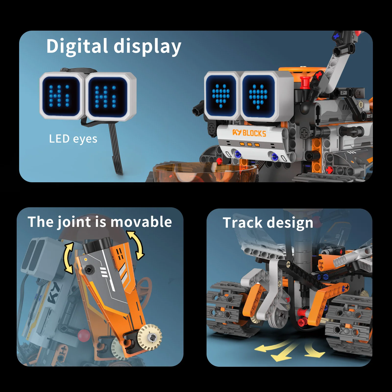 

Программируемый радиоуправляемый трюковый автомобиль с приложением, робот с 5 трансформациями, светодиодные световые эффекты, строительные блоки для детей и мальчиков