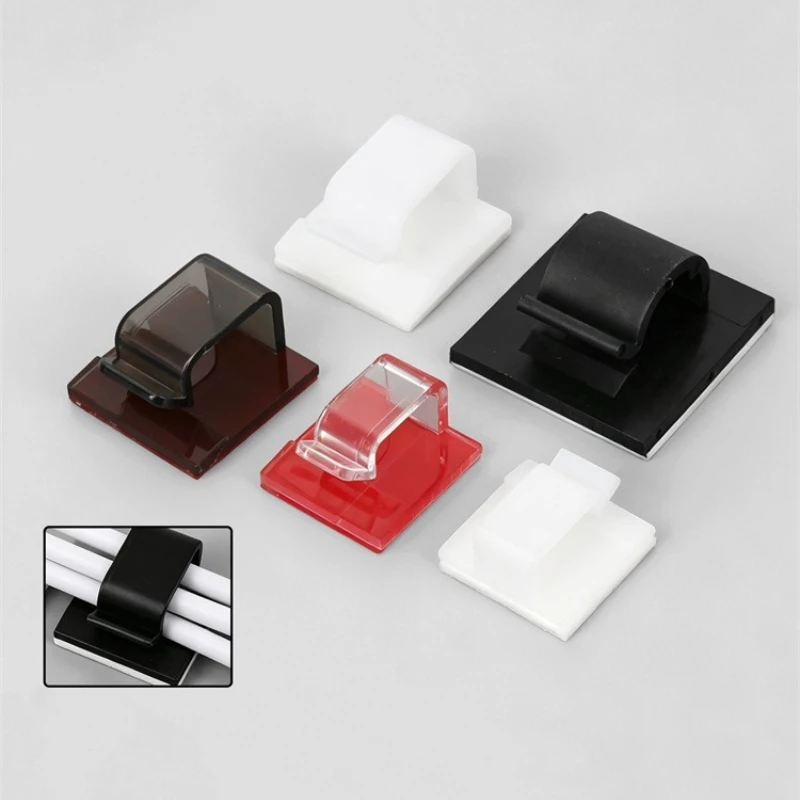 Cable Management Adhesive Clip Guiding Line Wire Arrangement Protector Fixations Cord Holder Clearance Winder Clips Attache Home