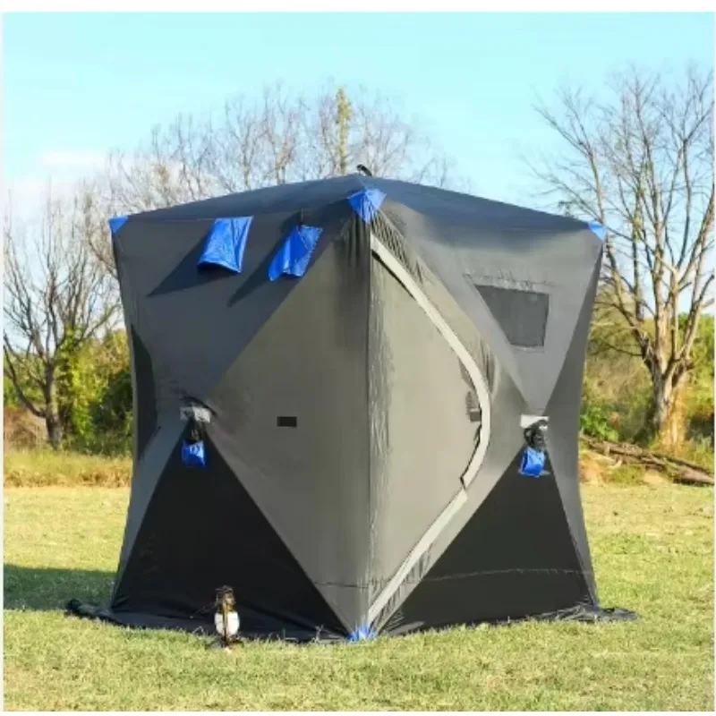 Automatic Pop Up Ice Cube Winter Fishing Tent Sauna Tent Outdoor Camping Tent