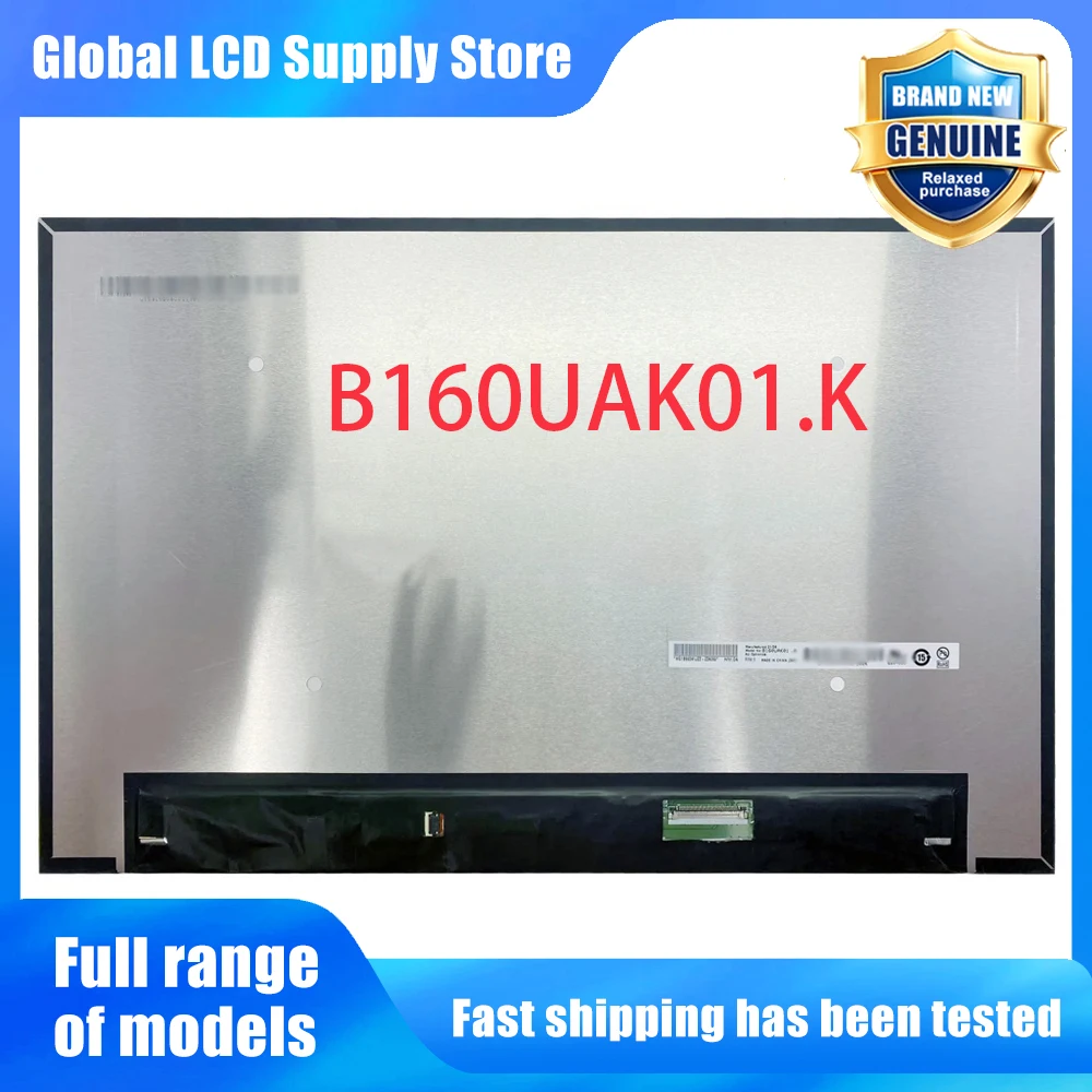 B160UAK01.K 16.0 inch Laptop Lcd Screen Wuxga 10 Ips Panel Touchscreen Wled Backlit for Notebook Repair Replacement Assembly