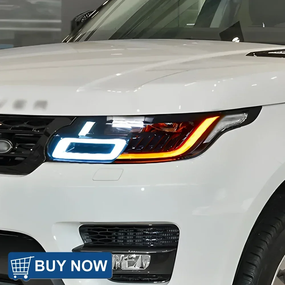 

Автоматические фары в сборе для Land Rover Range Rover Sport 2013-2017, обновление 2022, стиль, светодиодный динамический объектив проектора, аксессуары