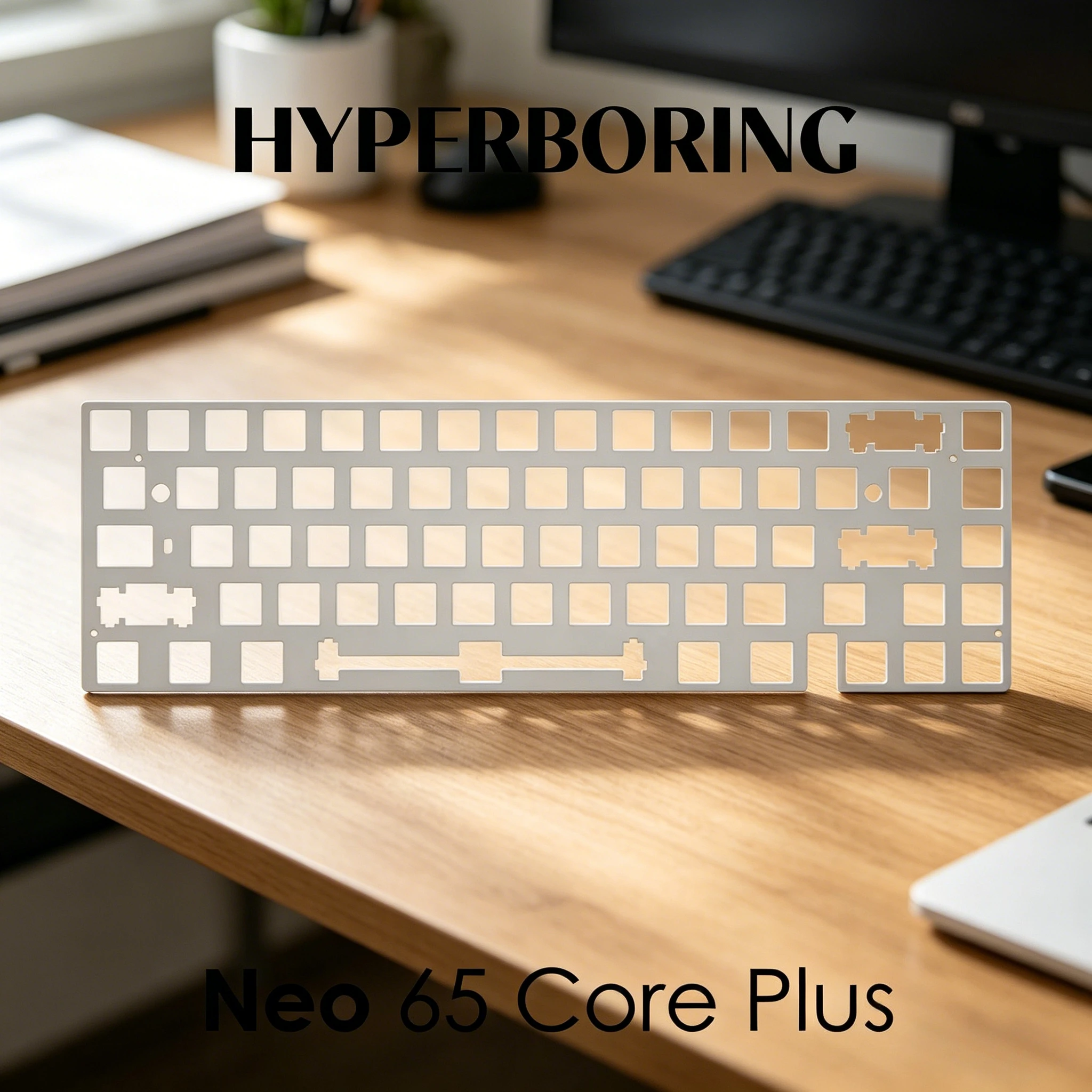 NEO65 Core Plus Keyboard Positioning Plate PC PP PEI Aluminum Keyboard Plate for Gaming Office Mechanical Keyboard Accessories