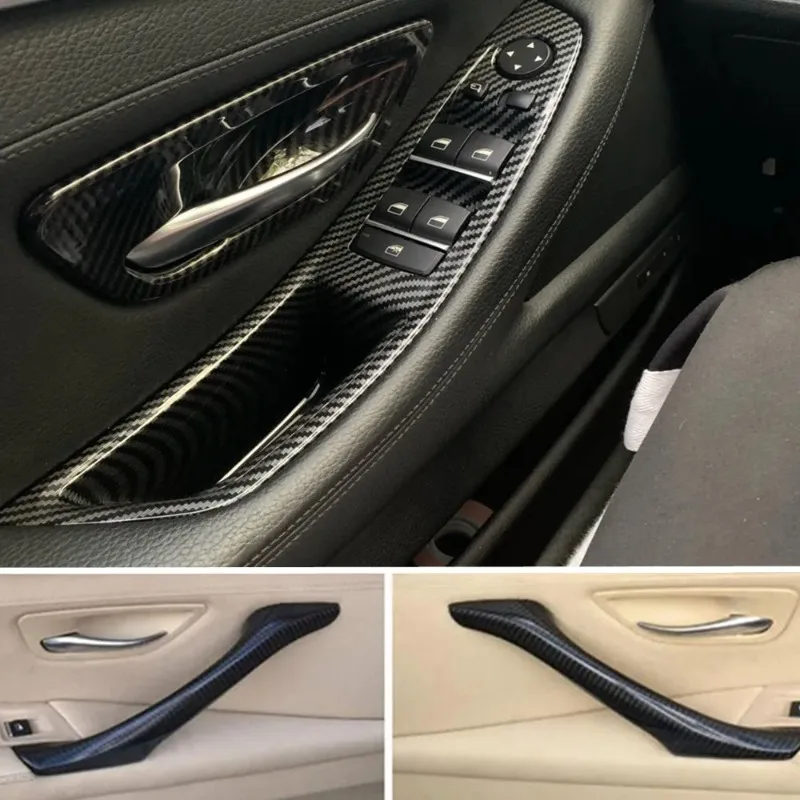 Car Accessories ABS Inner Door Handle Panel Pull Trim Cover For BMW 5 serie F10 F11 520d 530d 535i 550i 51417225857 51417225853