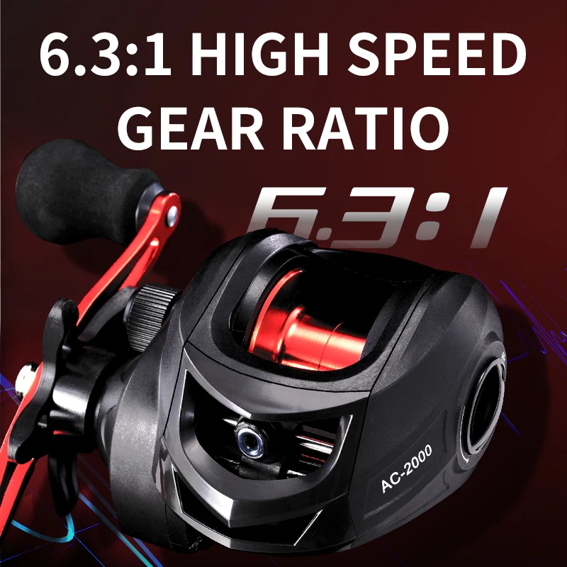 Rooblinos AC Baitcasting Reel Saltwater Freshwater Fishing Reels Max Drag 8KG Light Surf Cast Reel Baitcaster Reels image 4