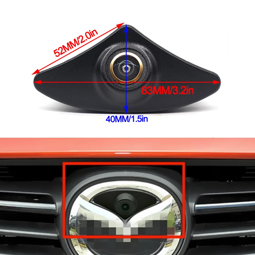 AHD 1080P Fisheye CCD Car Front View Parking Positive Logo Camera For Mazda 6 M6 Atenza CX-5 CX5 2013~2015 2016 2017 2018 2019