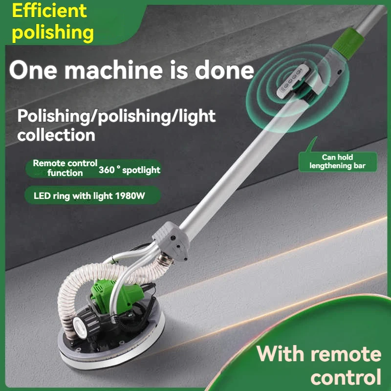Ceiling Polishing Machine Finishing Machine With Vacuum Suction Ceiling With Spotlight Wall Plastering Finishing Machine