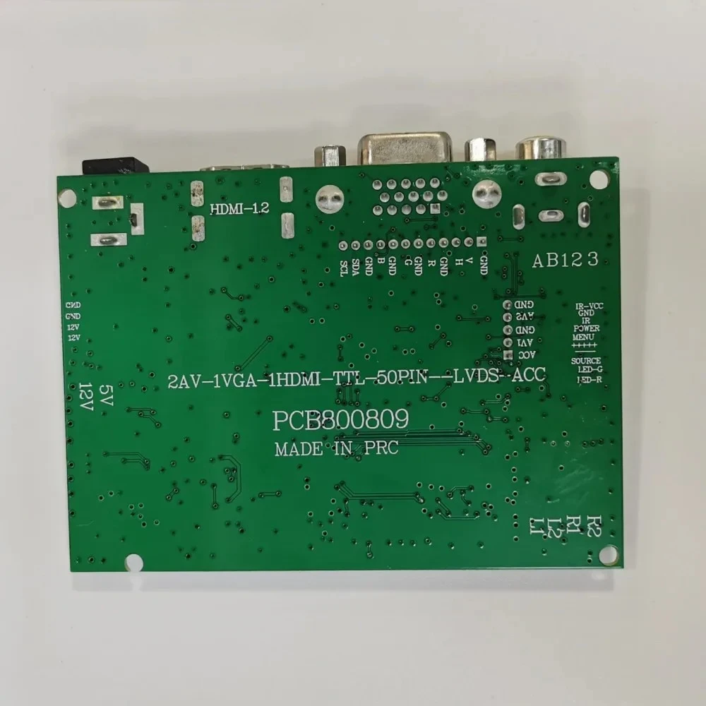 PCB800809 LVDS TTL Driver Board Upgraded Model with Built-in Multi-screen Parameter Universal Driver Board