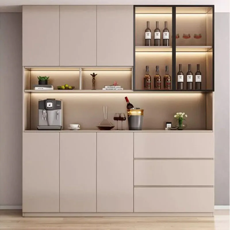 Wine Librero Cabinets Storage Design Organizer Display Bookcase Pantry Living Room Cabinets Luxury Gabinete Trendy Furniture