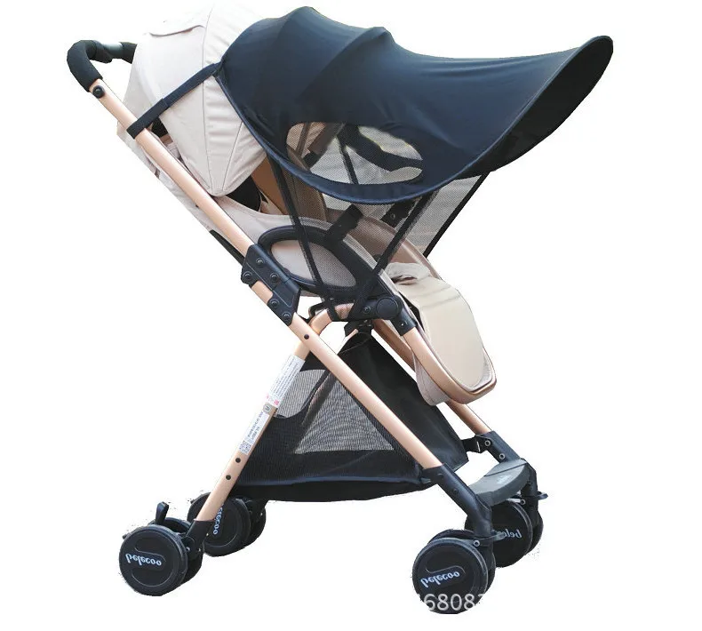 Baby stroller awning, baby umbrella cart sunscreen, full canopy cover, UV protection, dust cloth, universal model.