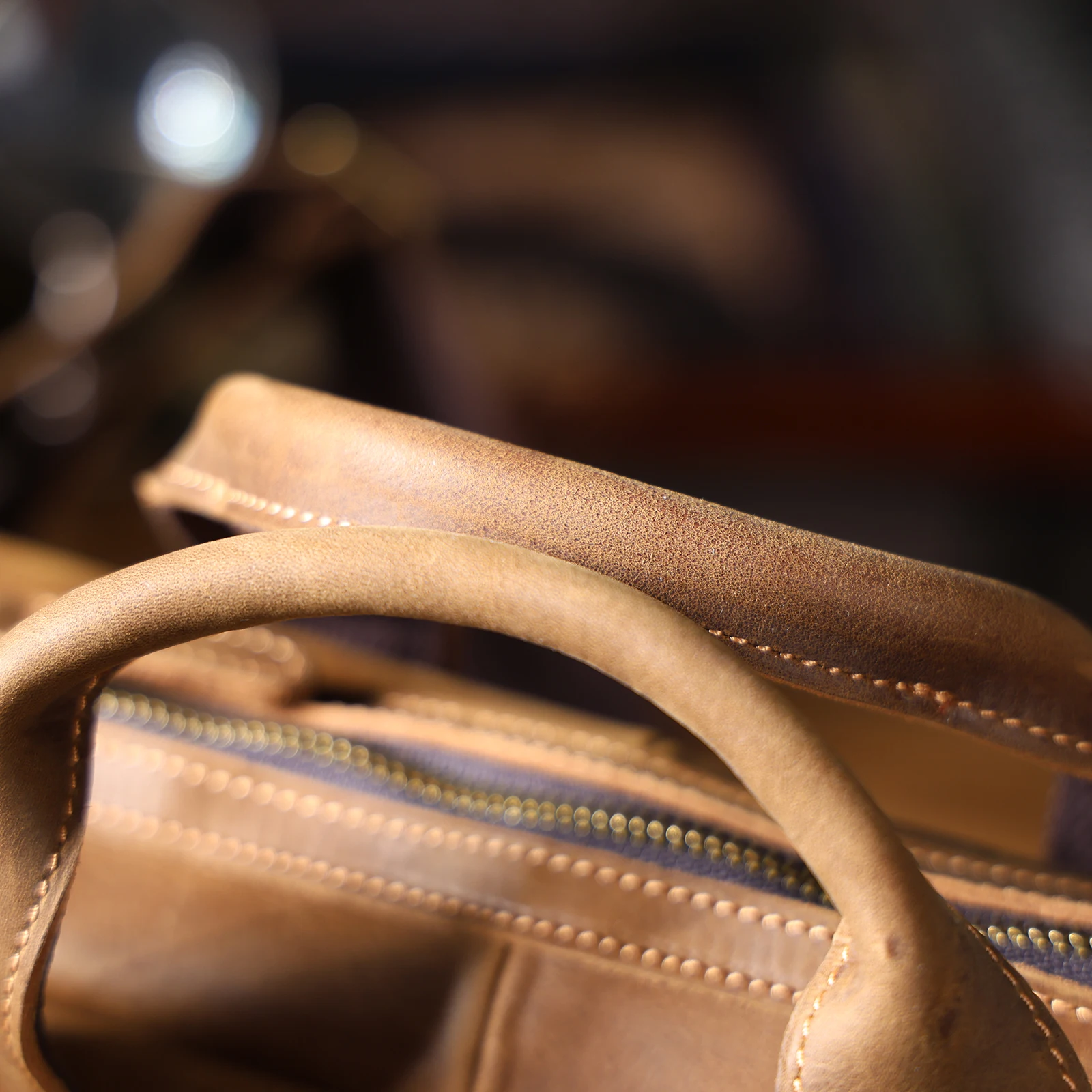 Vintage Echtleder Herren-Aktentasche 14" Laptop-Tasche Crazy Horse Leder Messenger-Handtasche Rindsleder Geschenkidee für Männer – Detail 27