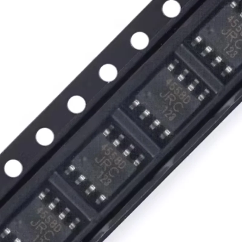 

10Pcs Brand New Original Jrc4558D Smd Sop-8 Dual-Channel Operational Amplifier Ic Chip