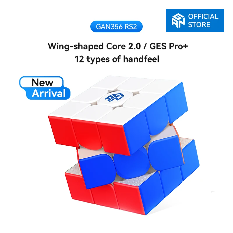 GAN 356 RS 2 Speed Cube 3x3 Gans 356RS2 Magic Cube Stickerless Educational Puzzle Toys For Kids