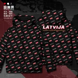 Lettonia Latvija lettoni LVA country flag piumini d'anatra bianchi colletto alla coreana caldo fashion Man Outdoor Design piumino invernale