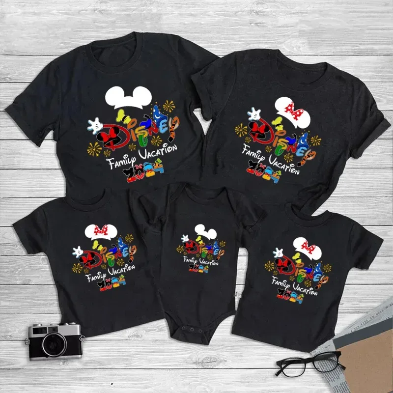 2024 Disney Family Vacation Father Mother Son Family Parent-Child Clothing Fun Disneyland Family Styling