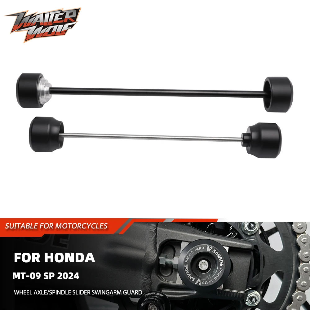 

2024 MT09 Motorcycle Front Rear Axle Fork Crash Sliders Wheel Protector For Yamaha MT-09 SP Anti-Falling Frame Protection MT 09