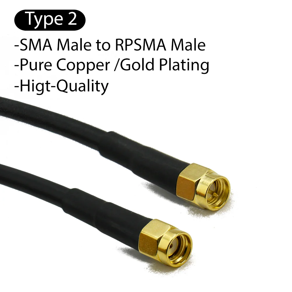 RG58 SMA Male naar SMA Female 50ohm Coaxkabel Laag verlies RF Coax Assembly WiFi Antenne Verlengkabel Connector Adapter Pigtail