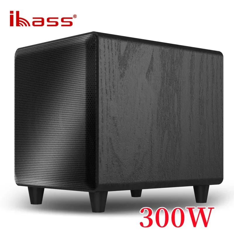 Ibass M10D Home-Subwoofer activo de 10 pulgadas, altavoces de alta potencia de 300W, sistema de cine en casa, TV y ordenador a juego, altavoz de pared Echo