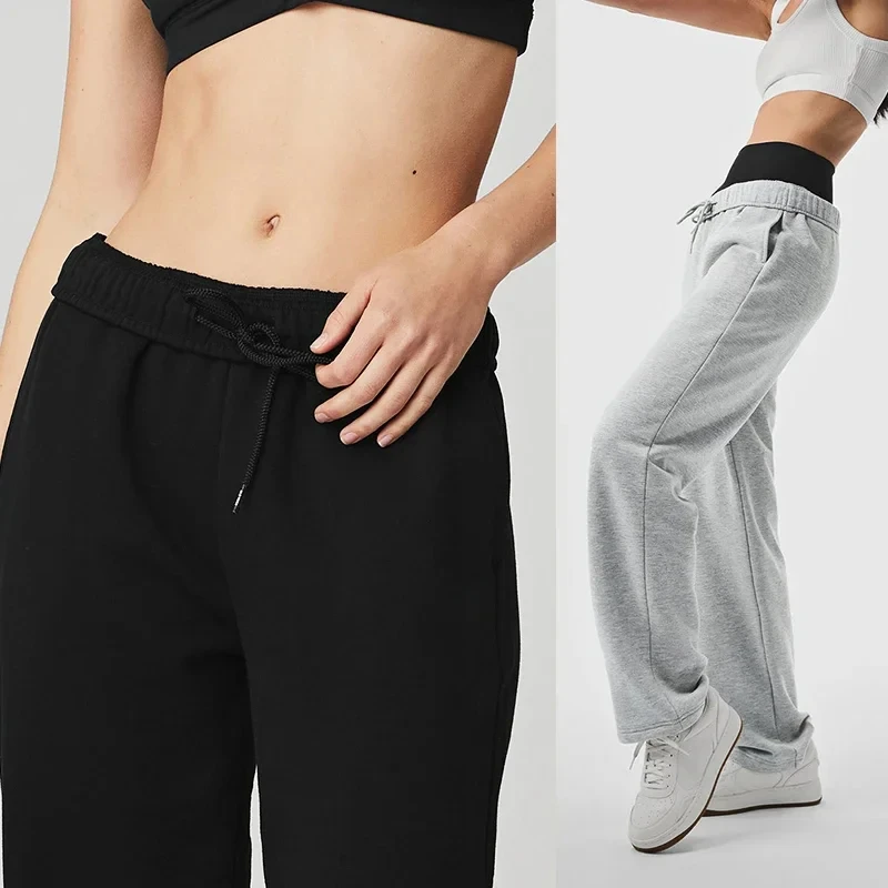 Goddess Yoga Accolade Straight Leg Sweatpant Fashion Letter Cotton High Quality Loose Fitness Casual Pants Comfortable