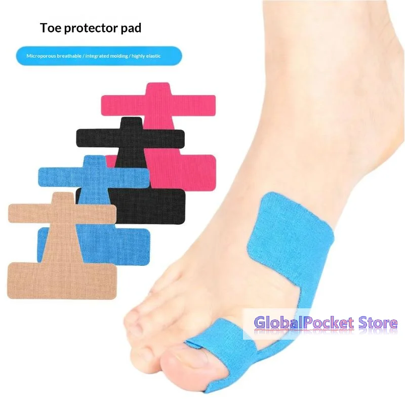 [TG823]10Pcs Hypoallergenic Latex-Free Tape Precut Kinesiology Tape For Bunion Corrector & Relief Big Toe Support Pain Relief