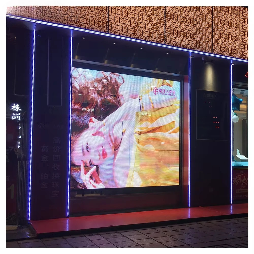 Ekran LED przezroczysty Najlepsza cena Reklama zewnętrzna HD