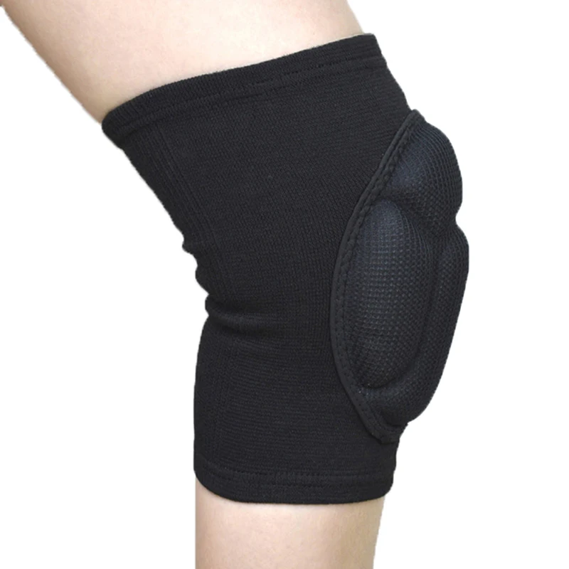 Rodillera deportiva para hombre, rodilleras elásticas, soporte para equipo de Fitness, Protector de baloncesto, esponja gruesa, 2 unidades por juego