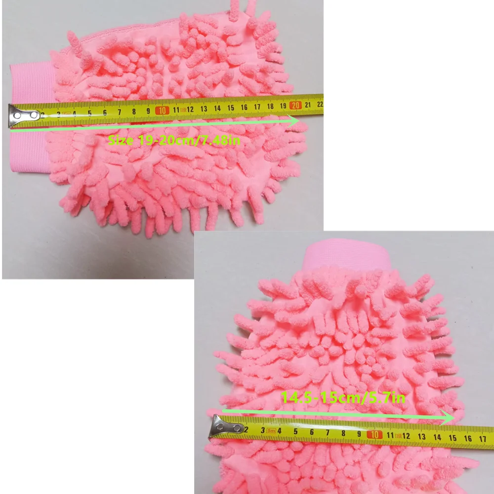 1/3/5pcs Microfiber Car Wash Gloves Auto Single-Side Ultra Absorbent Wash Car Sponge Scratch Free Microfiber Car Cleaning Tool image 3