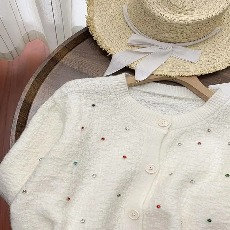 Frische süße süße Langarm Pullover Top Frau Herbst Kawaii Pendeln Outdoor koreanische Version tägliche Freizeit Nische Licht Luxus