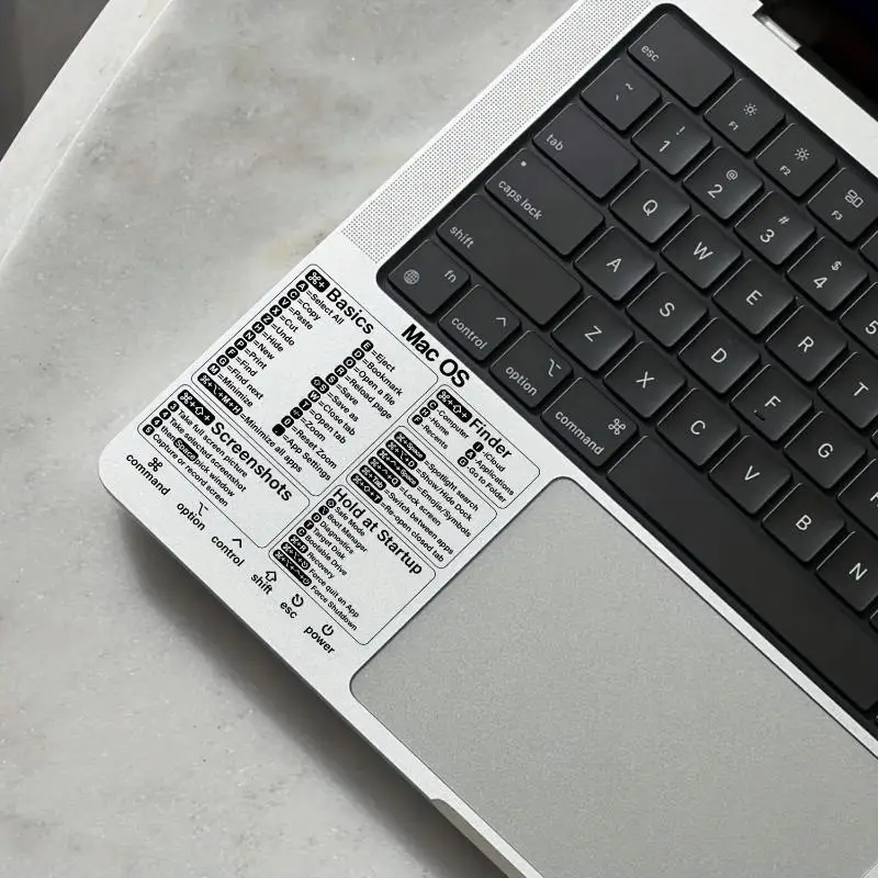 Reference Keyboard Shortcut Sticker For Laptop Computer, Word/EXCEL Practical Computer Decorative Sticker