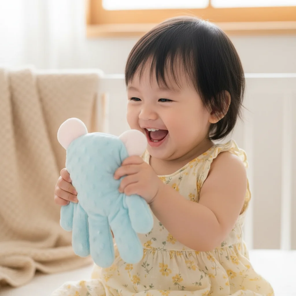 Muñeco de Peluche para Ayudar a Dormir, Sin Baterías, con Palmaditas Automáticas, Anti sobresalto, Almohada Calmante para Bebés, Herramienta de Parentalidad